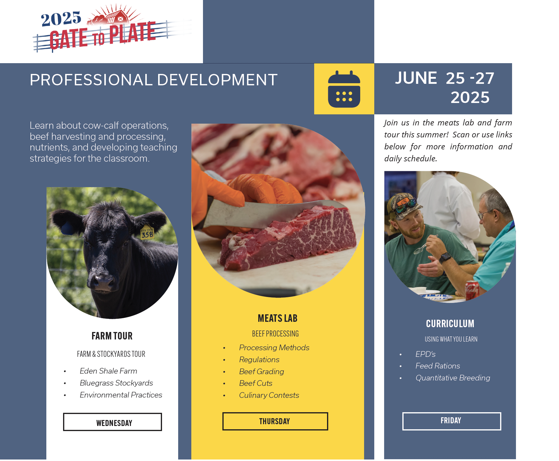 Gate to Plate 2025 Flyer